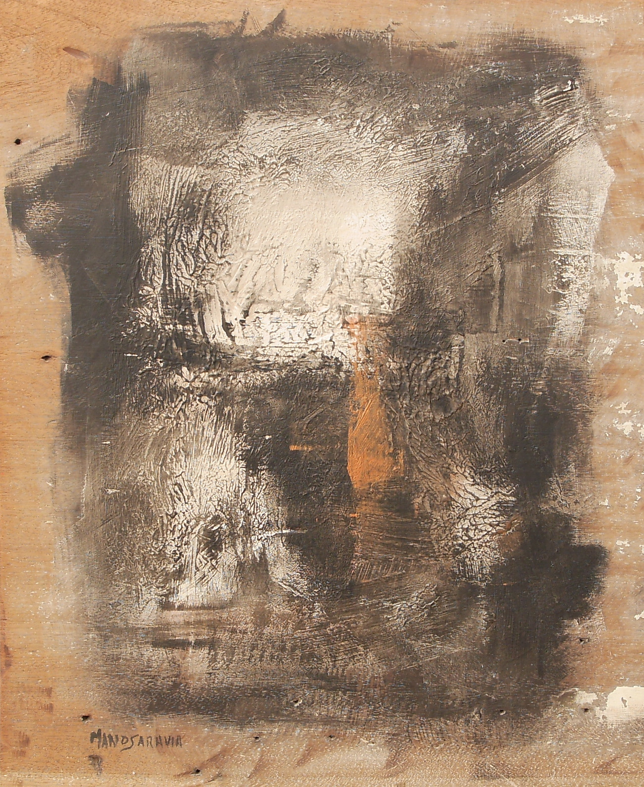 Peinture acrylique sur bois.