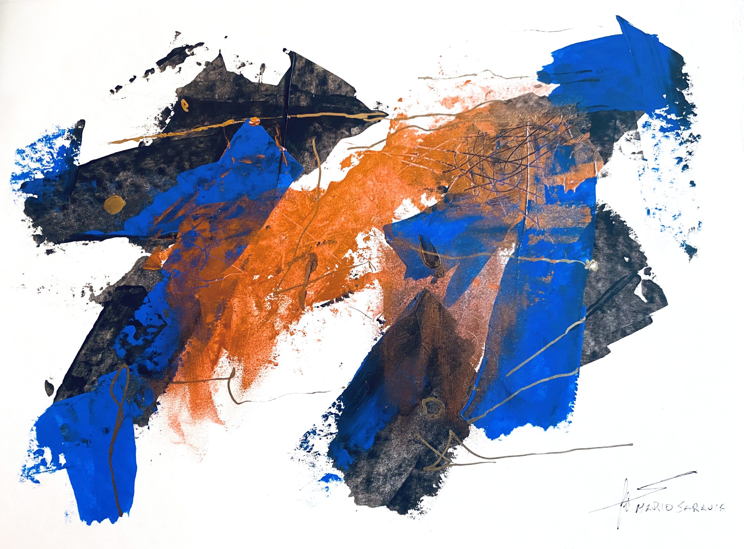 Atelier Mario Saravia, Gouache abstraite