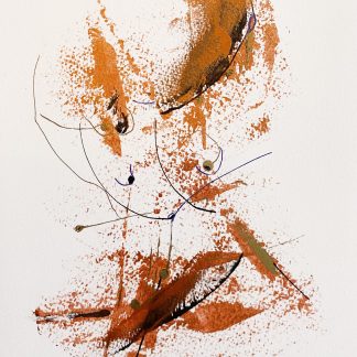Atelier Mario Saravia, gouache abstraite