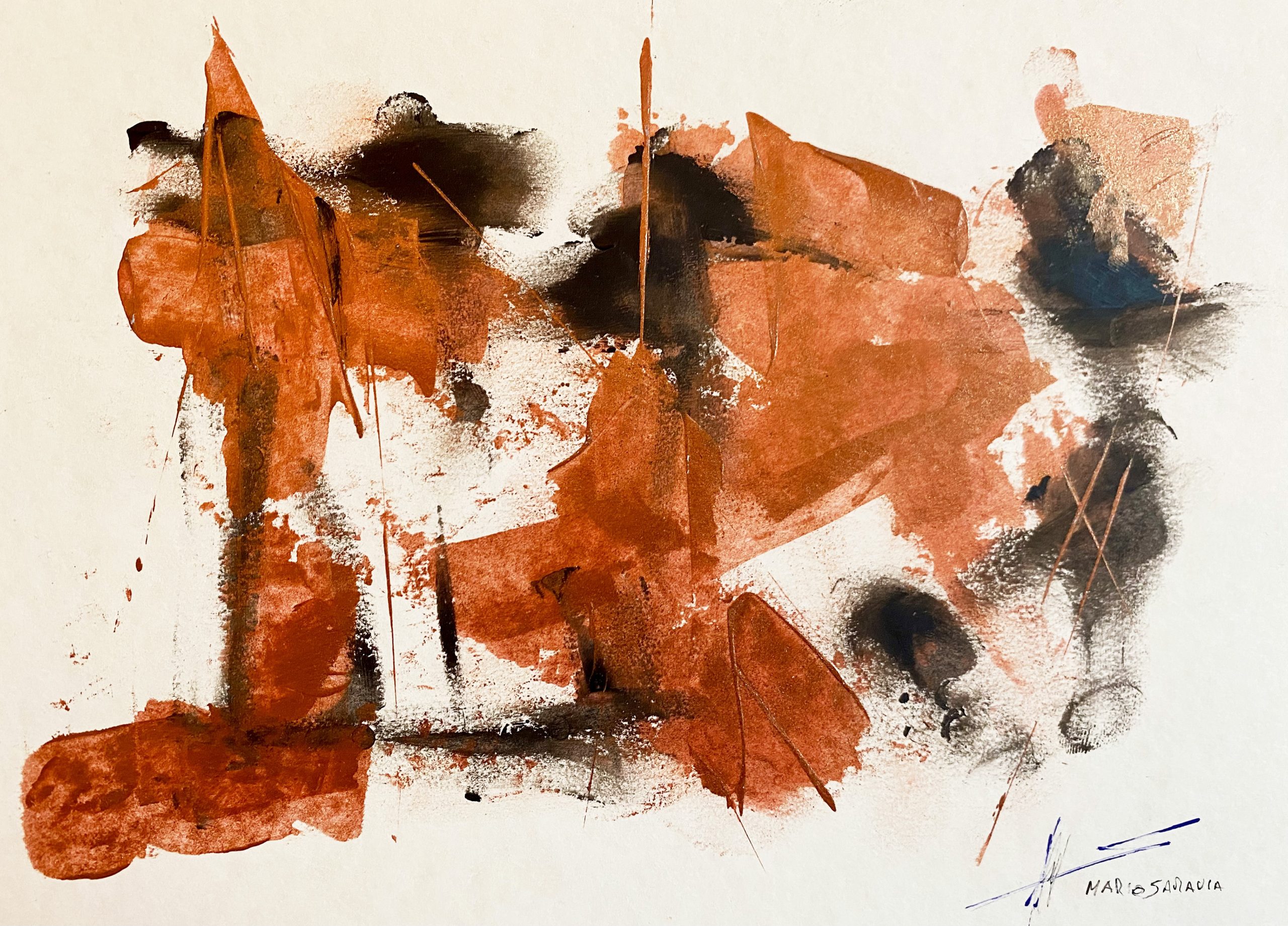 Atelier Mario Saravia, Gouache abstraite