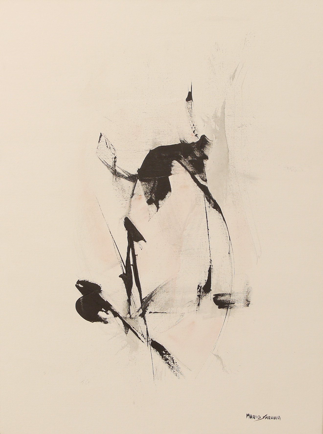 Atelier Mario Saravia, peinture abstraite