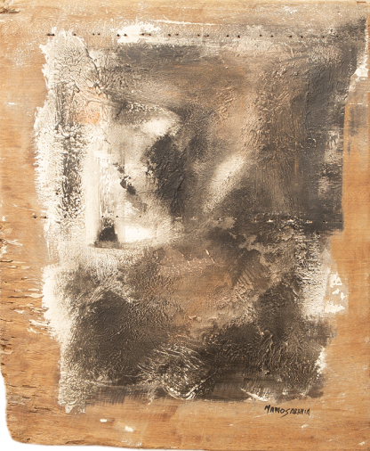 Atelier Mario Saravia, peinture acrylique sur bois