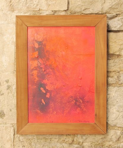 Atelier Mario Saravia, Peinture acrylique avec cadre de récupération