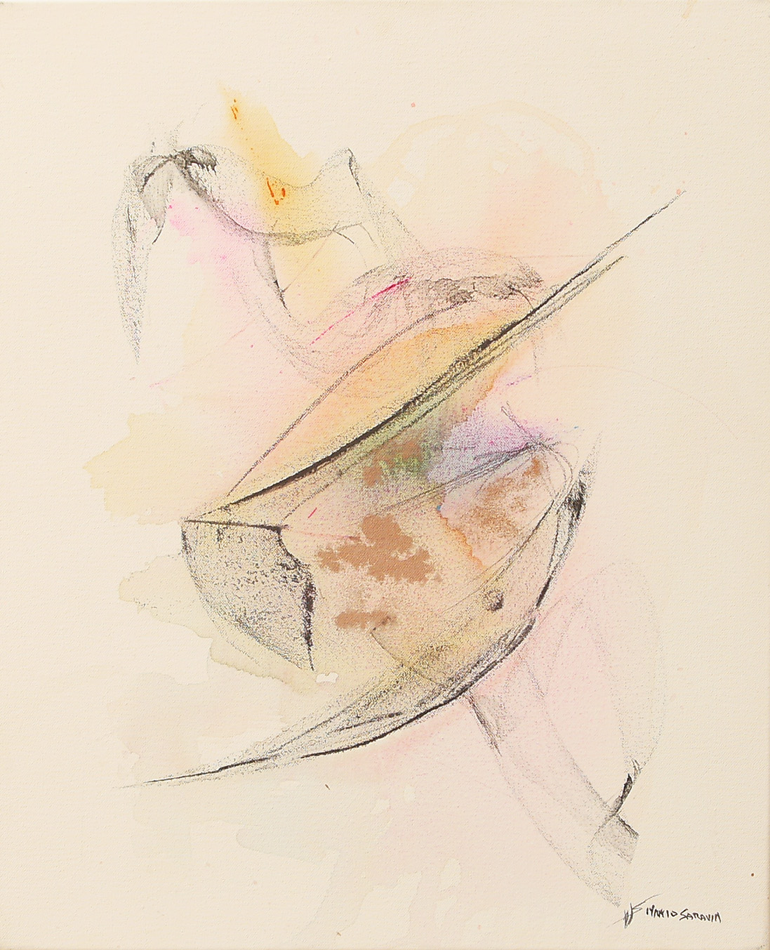 Atelier Mario Saravia, peinture abstraite
